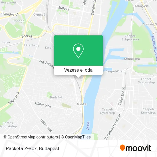 Packeta Map Hogyan lehet eljutni a Packeta Z-Box helyére Budapest területén a ...