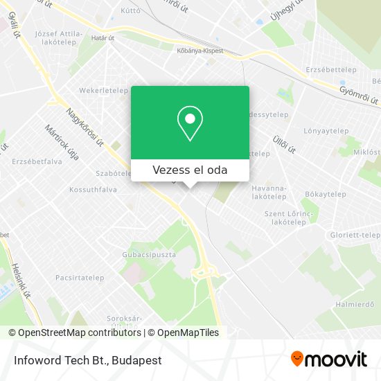 Infoword Tech Bt. térkép