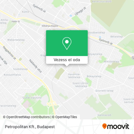 Petropolitan Kft. térkép