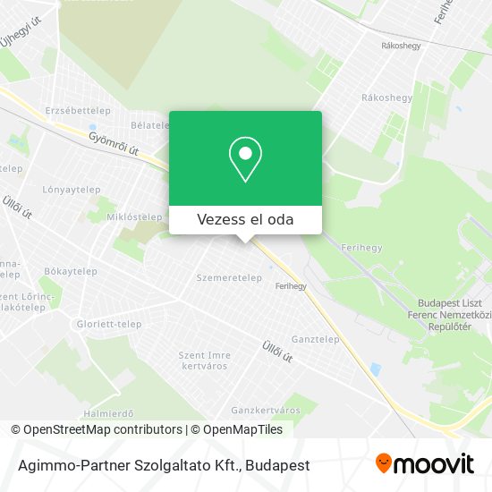 Agimmo-Partner Szolgaltato Kft. térkép