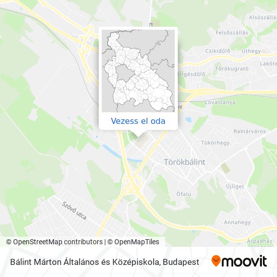 Bálint Márton Általános és Középiskola térkép