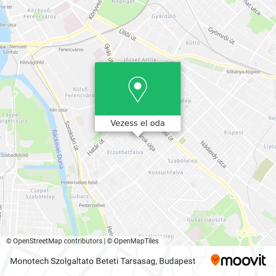 Monotech Szolgaltato Beteti Tarsasag térkép