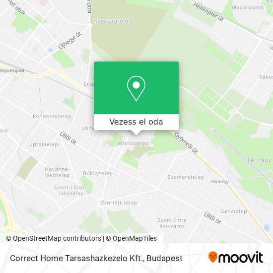 Correct Home Tarsashazkezelo Kft. térkép