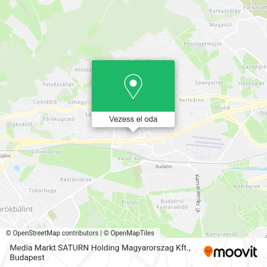 Media Markt SATURN Holding Magyarorszag Kft. térkép