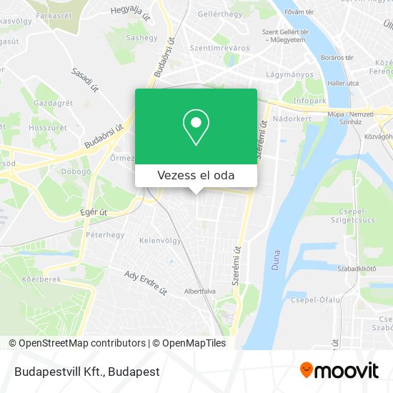 Budapestvill Kft. térkép