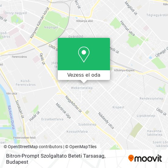 Bitron-Prompt Szolgaltato Beteti Tarsasag térkép