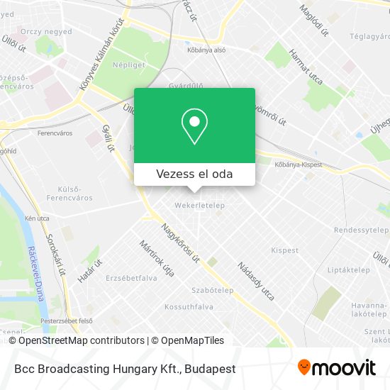 Bcc Broadcasting Hungary Kft. térkép