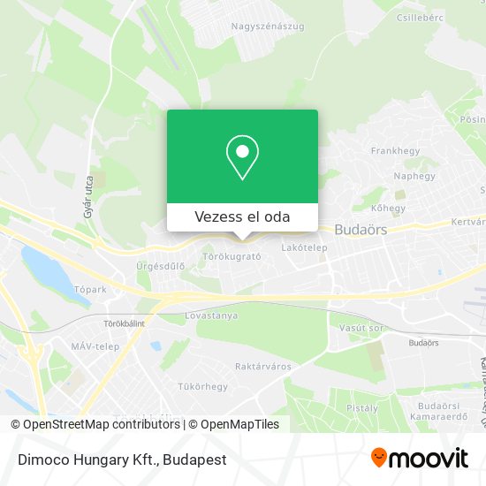 Dimoco Hungary Kft. térkép