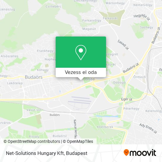 Net-Solutions Hungary Kft térkép