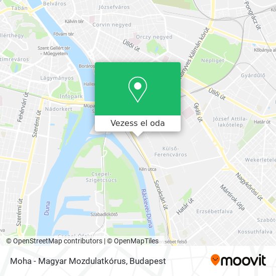 Moha - Magyar Mozdulatkórus térkép