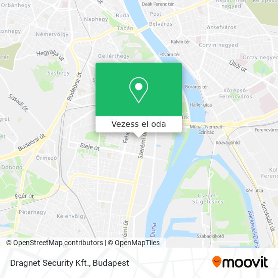 Dragnet Security Kft. térkép