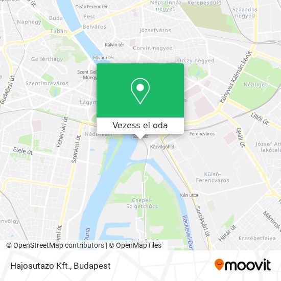 Hajosutazo Kft. térkép