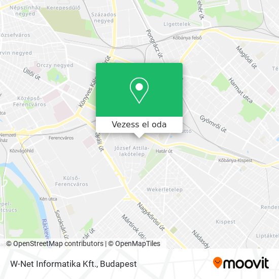 W-Net Informatika Kft. térkép