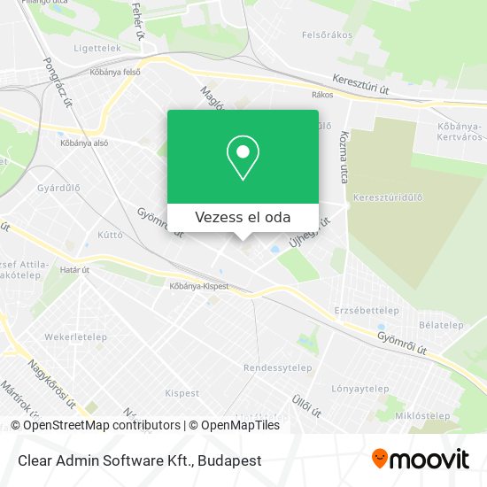Clear Admin Software Kft. térkép