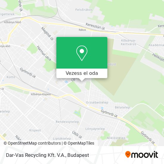 Dar-Vas Recycling Kft. V.A. térkép