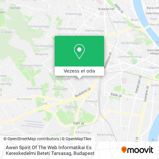 Awen Spirit Of The Web Informatikai Es Kereskedelmi Beteti Tarsasag térkép
