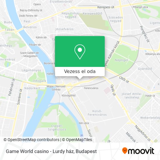 Game World casino - Lurdy ház térkép