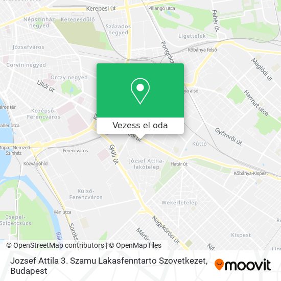 Jozsef Attila 3. Szamu Lakasfenntarto Szovetkezet térkép