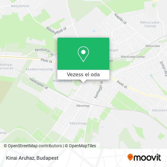 Kinai Aruhaz térkép