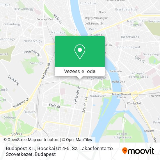 Budapest XI ., Bocskai Ut 4-6. Sz. Lakasfenntarto Szovetkezet térkép