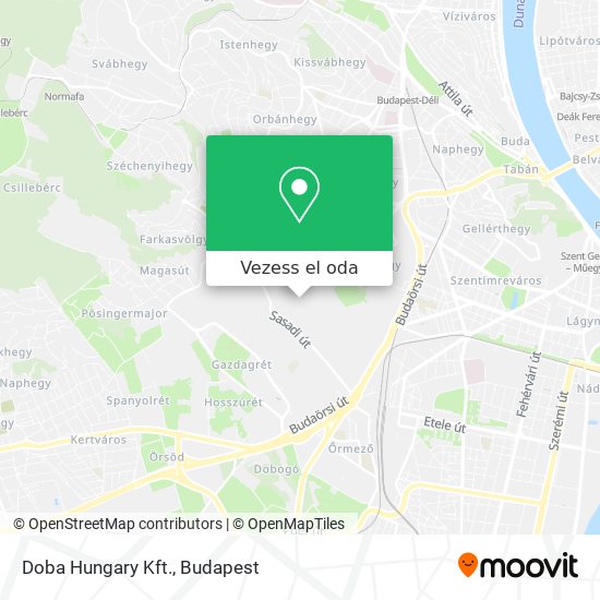 Doba Hungary Kft. térkép