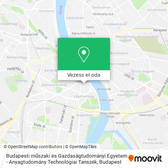 Budapesti műszaki és Gazdaságtudományi Egyetem - Anyagtudomány Technológiai Tanszék térkép