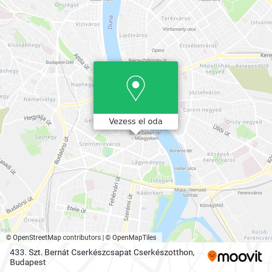 433. Szt. Bernát Cserkészcsapat Cserkészotthon térkép