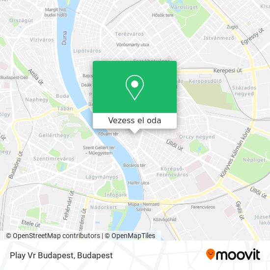 Play Vr Budapest térkép