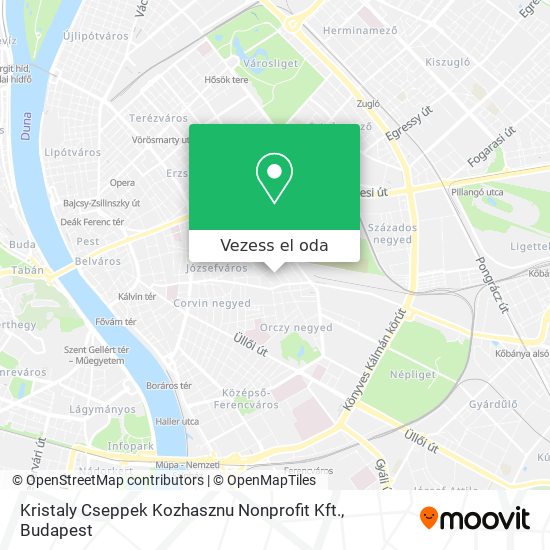 Kristaly Cseppek Kozhasznu Nonprofit Kft. térkép