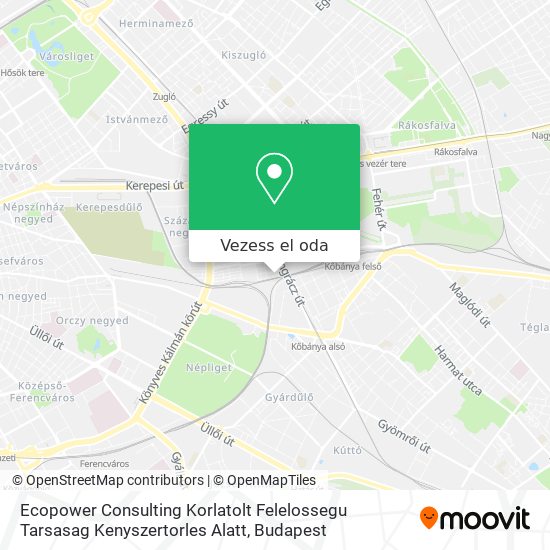 Ecopower Consulting Korlatolt Felelossegu Tarsasag Kenyszertorles Alatt térkép