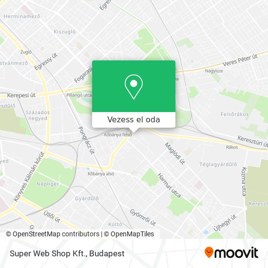 Super Web Shop Kft. térkép
