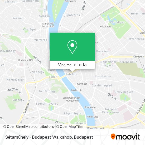 Sétaműhely - Budapest Walkshop térkép
