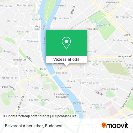 Belvarosi Alberlethaz térkép