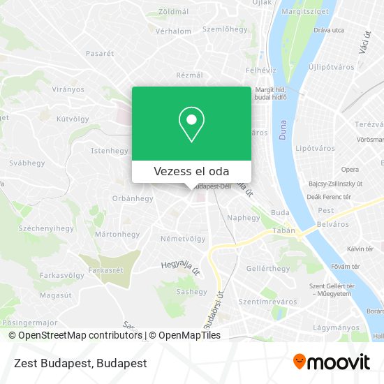 Zest Budapest térkép