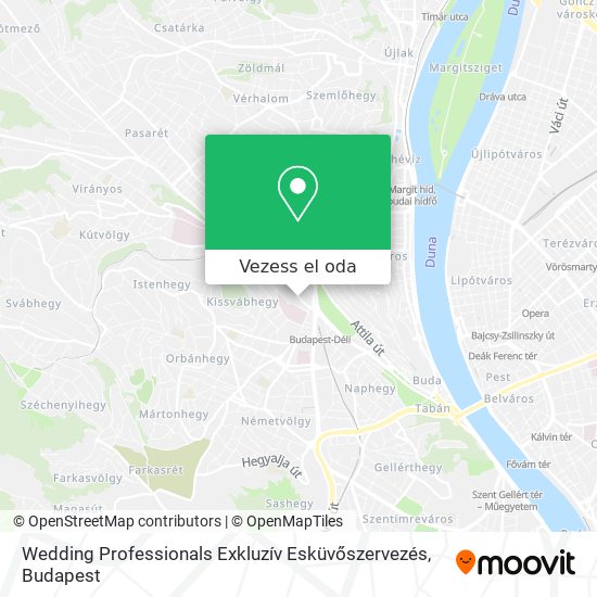 Wedding Professionals Exkluzív Esküvőszervezés térkép