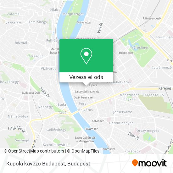 Kupola kávézó Budapest térkép