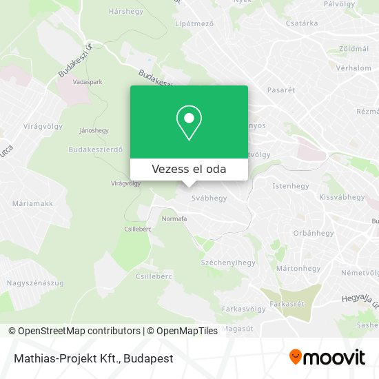 Mathias-Projekt Kft. térkép
