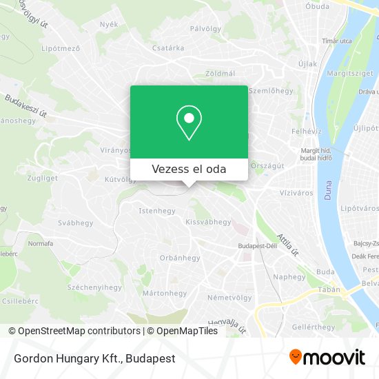Gordon Hungary Kft. térkép