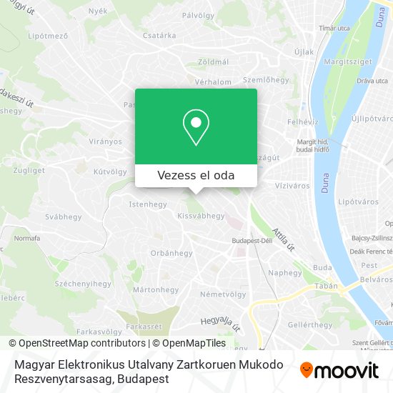 Magyar Elektronikus Utalvany Zartkoruen Mukodo Reszvenytarsasag térkép
