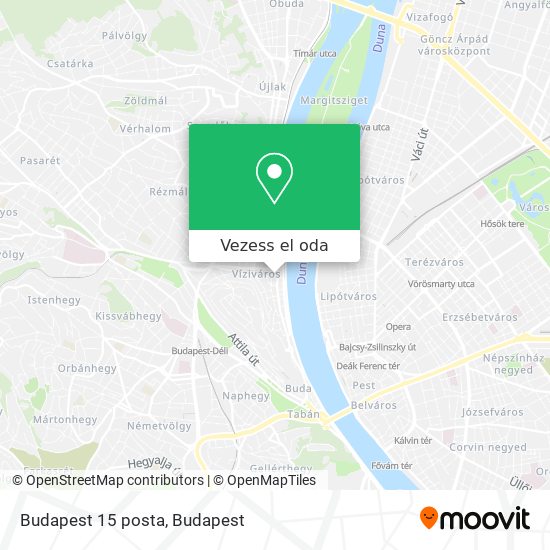 Budapest 15 posta térkép