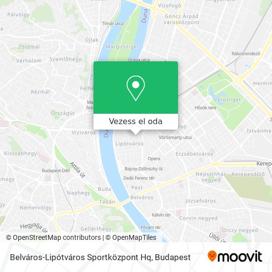 Belváros-Lipótváros Sportközpont Hq térkép