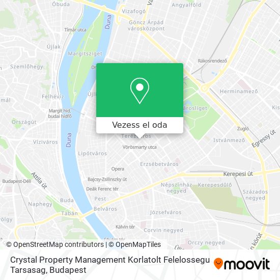 Crystal Property Management Korlatolt Felelossegu Tarsasag térkép