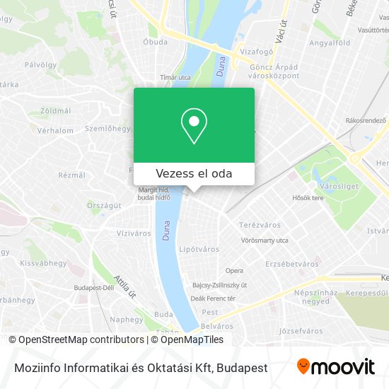 Moziinfo Informatikai és Oktatási Kft térkép