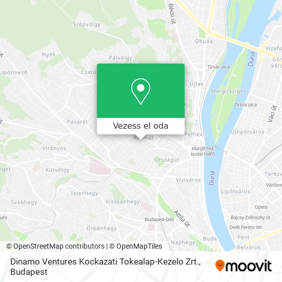 Dinamo Ventures Kockazati Tokealap-Kezelo Zrt. térkép