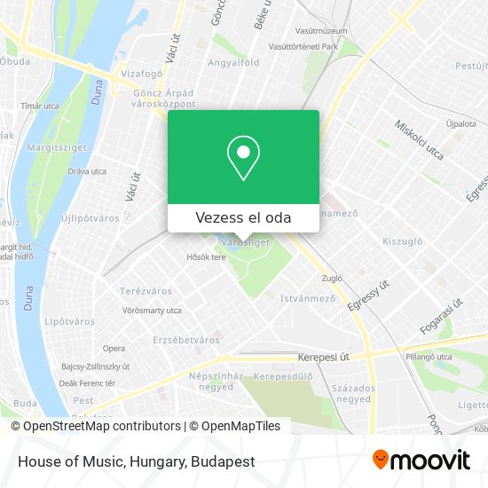 House of Music, Hungary térkép