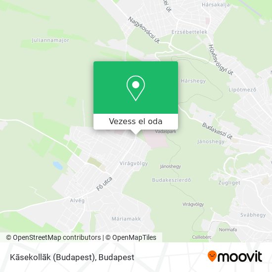 Kãsekollãk (Budapest) térkép