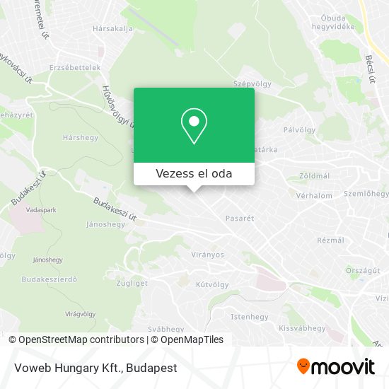 Voweb Hungary Kft. térkép