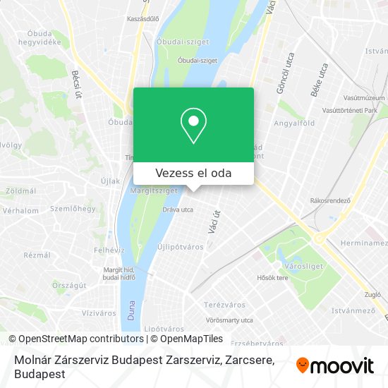 Molnár Zárszerviz Budapest Zarszerviz, Zarcsere térkép