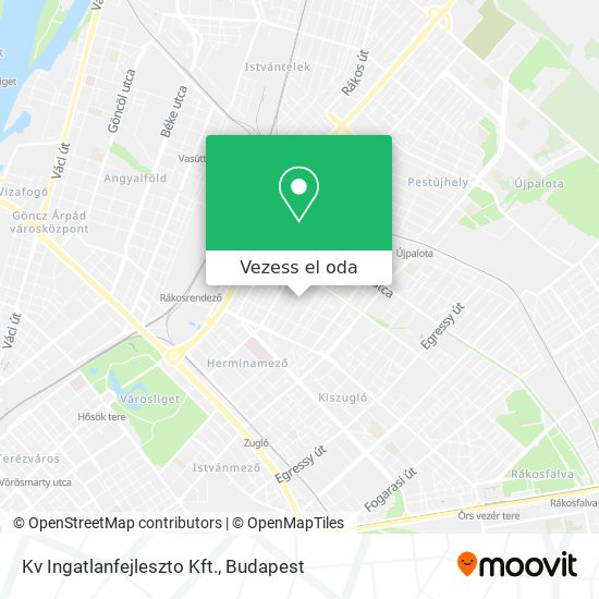 Kv Ingatlanfejleszto Kft. térkép