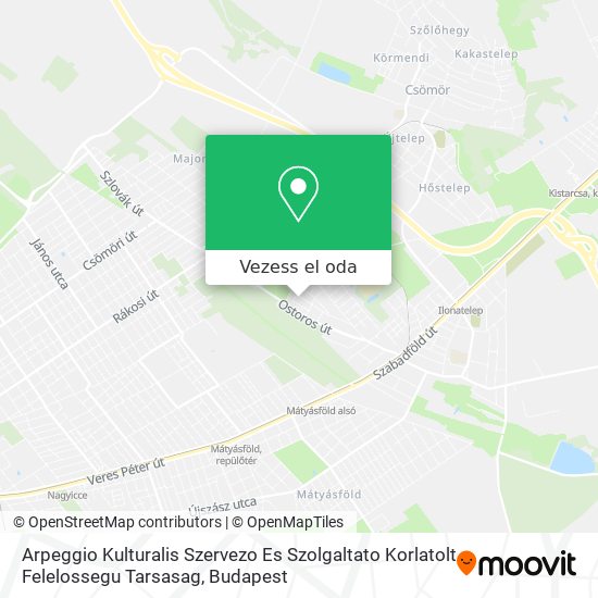 Arpeggio Kulturalis Szervezo Es Szolgaltato Korlatolt Felelossegu Tarsasag térkép